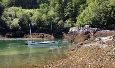 Anchoring the Caledonia yawl