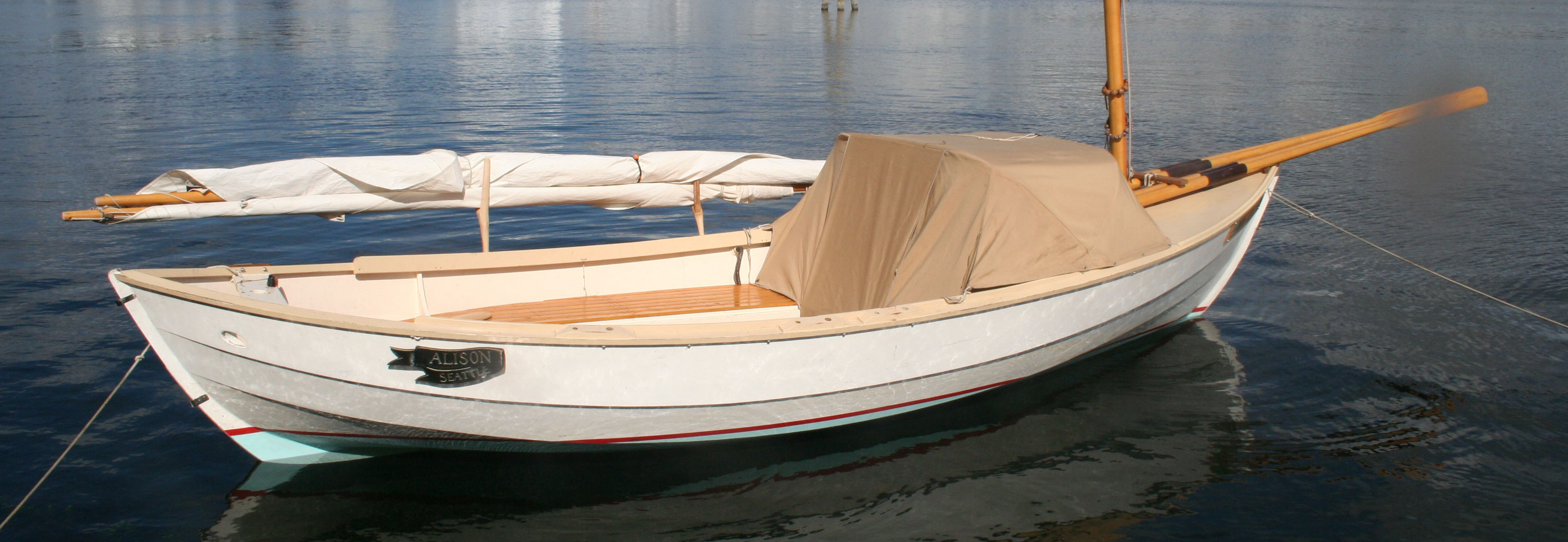 sailboat with oars