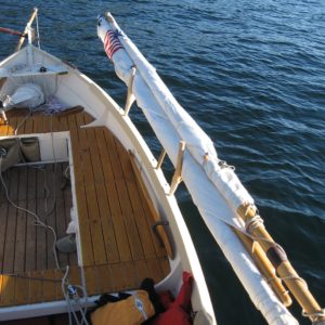 Stowing oars and spars