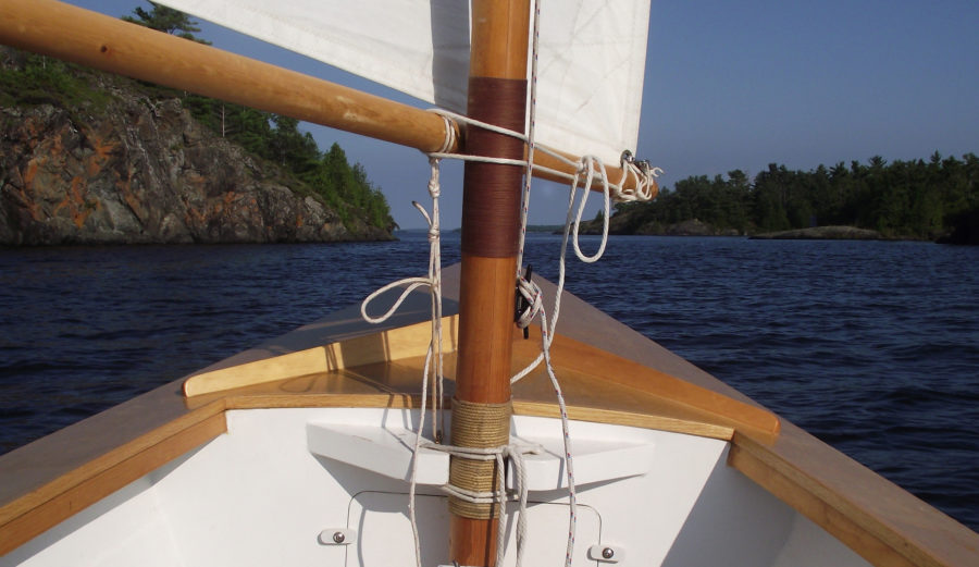 small sailboat rudder