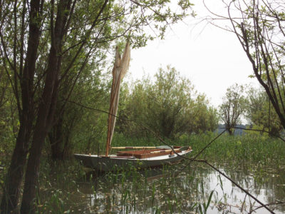 ZEPHYR's shallow draft allowed her to explore water too thin for most boats.