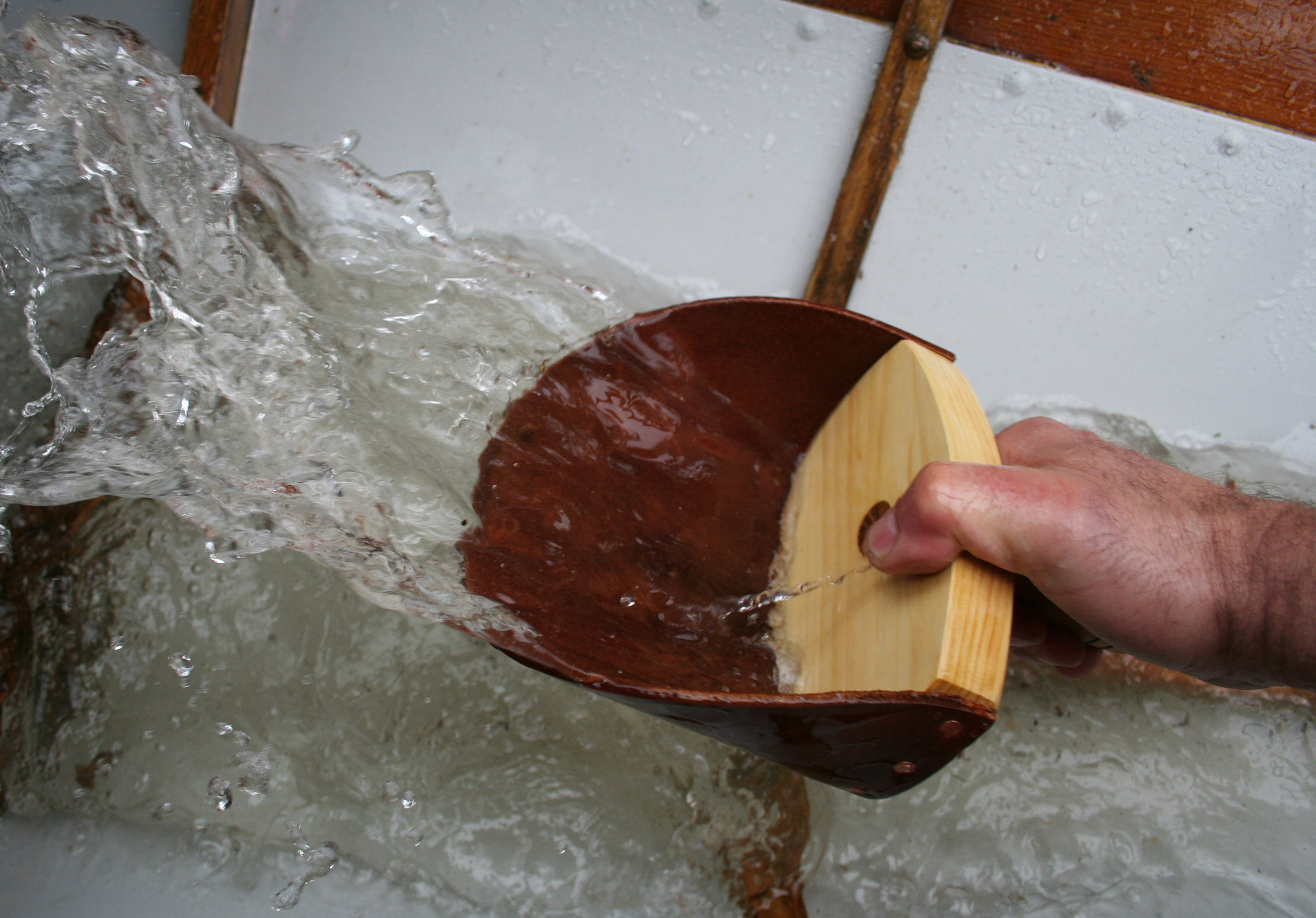 Making a Wood and Leather Scoop Bailer - Small Boats Monthly