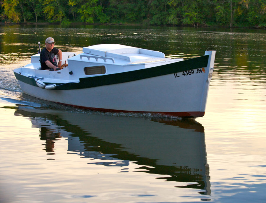 Designer Karl Stambaugh found the inspiration for his Redwing 18 design in the Camp Skiff designed by Howard Chapelle.