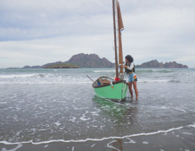 Furling sail after riding the surf in on our first day out, I looked at the wind driven waves and wondered what conditions were to come. We had scheduled the voyage around our outside lives and responsibilities rather than weather patterns, but later locals all agreed that December was notoriously windy in the Sea of Cortez.