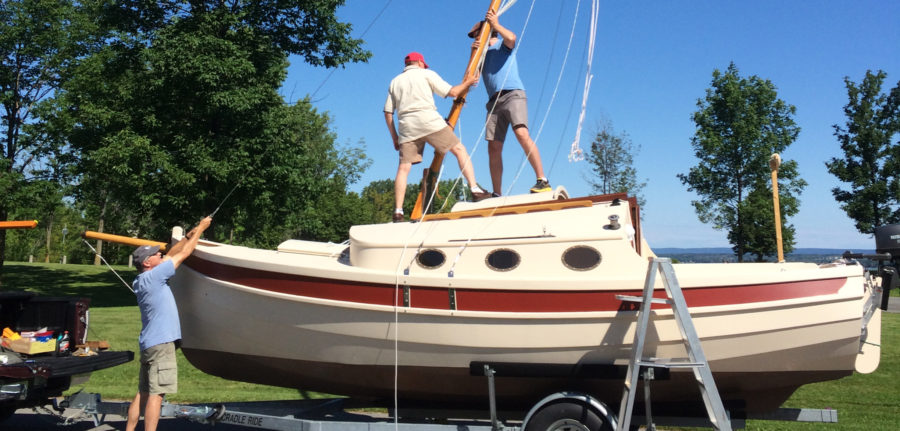 sculling a sailboat