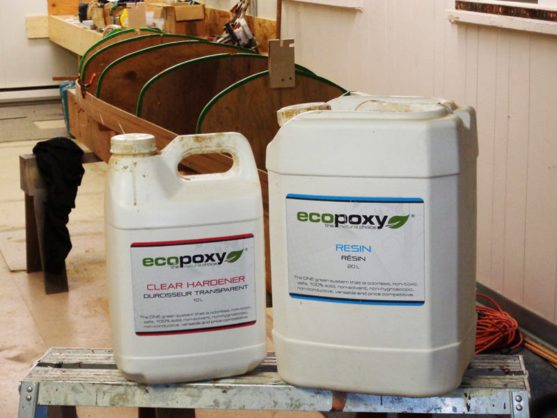 The plant-based ingredients make up over 50% of EcoPoxy content, far higher, according to the manufacturer, than other epoxies moving way from petroleum-based materials.