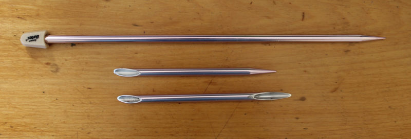 If you don't have fids for braided line you can make them from aluminum Knitting needles.