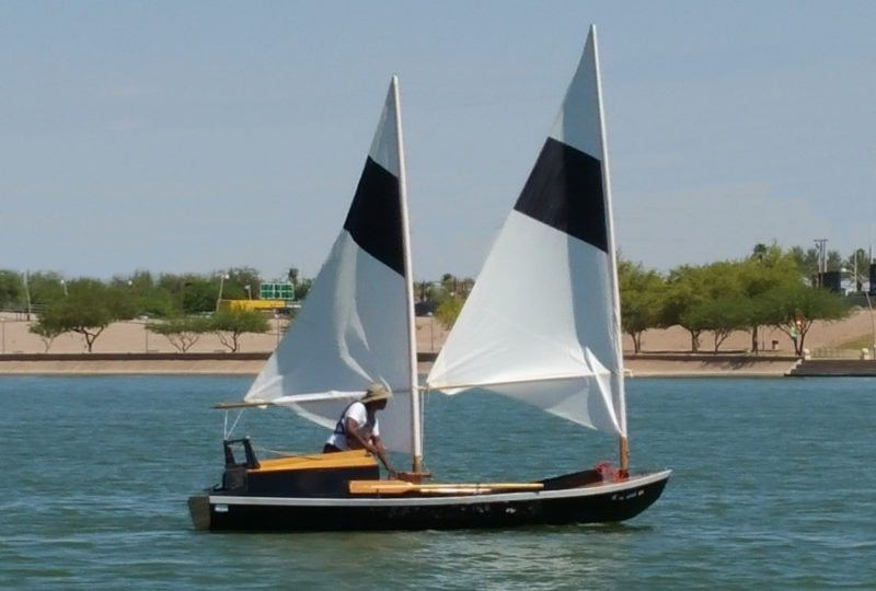 Nate was used to sailing a sloop and found that the trimming of the sails on the schooner had more impact on steering than speed.