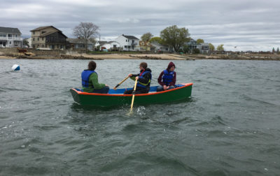 Students from the Andrea McCoy Recreation Center constructed the aptly named ANDREA McCOY. McCoy. a New Bedford resident, was among the talented young USA boxers killed in a 1980 plane crash in Poland.