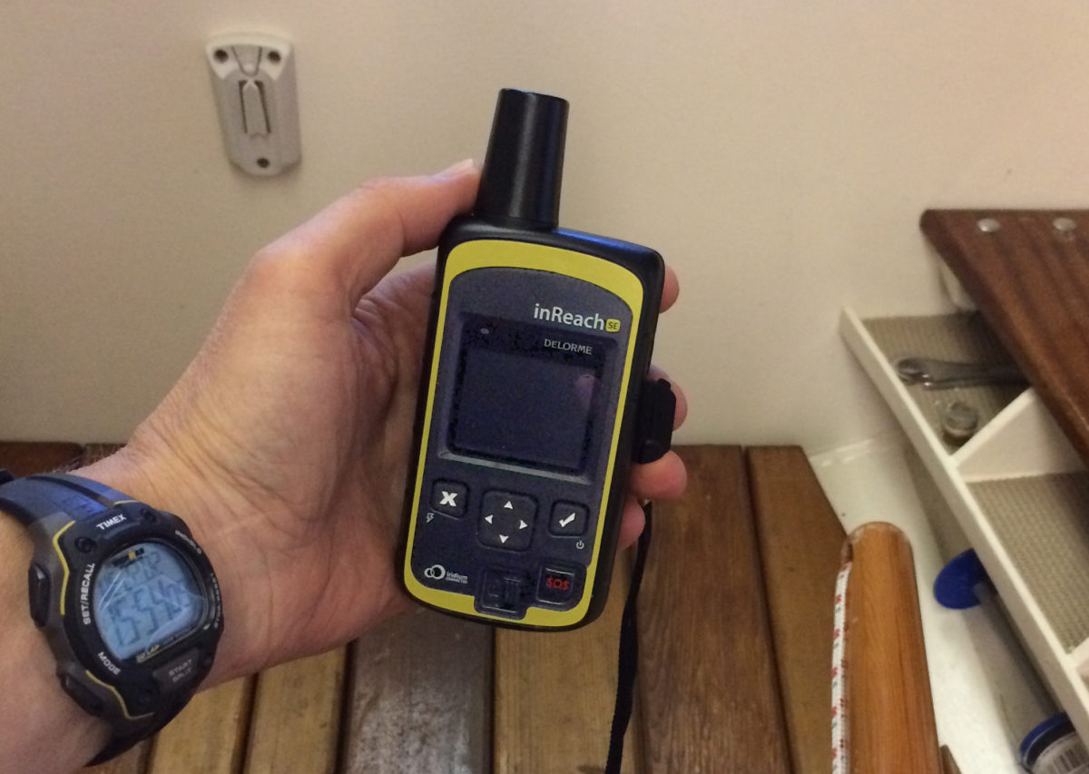 The InReach has all of the controls required built into the device, but a Bluetooth link can connect it to other devices to make data entry much easier.