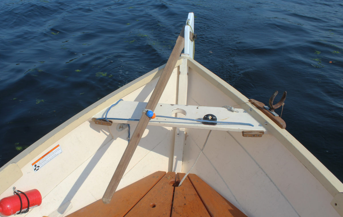 The bungee doesn't need to be removed to use the tiller. Just push it or pull it and it will hold the new rudder angle.