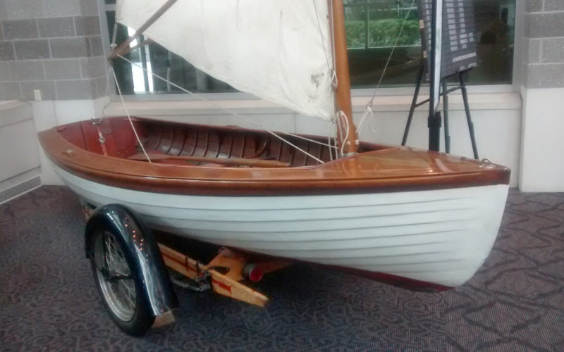 The first Amphi-craft, Herreshoff #1276, belongs to the Herreshoff Marine Museum in Bristol, Rhode Island, and is on display at the T.F. Green Airport in Providence. It was built about the same time as my father's boat and has all of the features I remember.