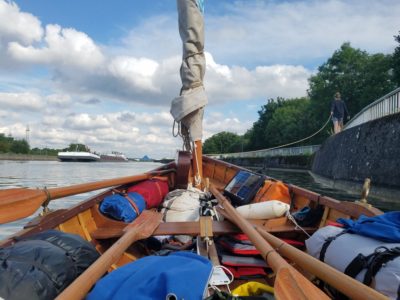 Finn and Tereza packed up and on the water