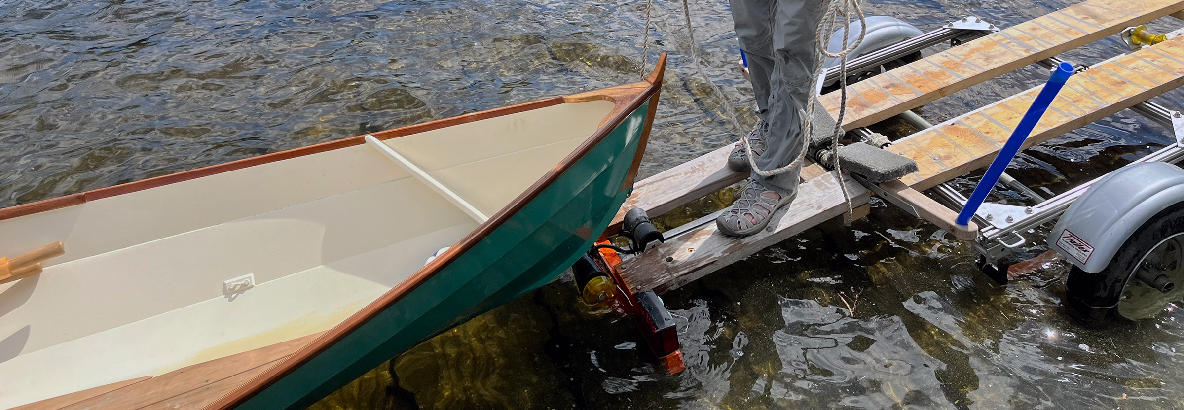 A Walkway for a Trailex Trailer