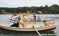Kids rowing at Blue Hill Festival