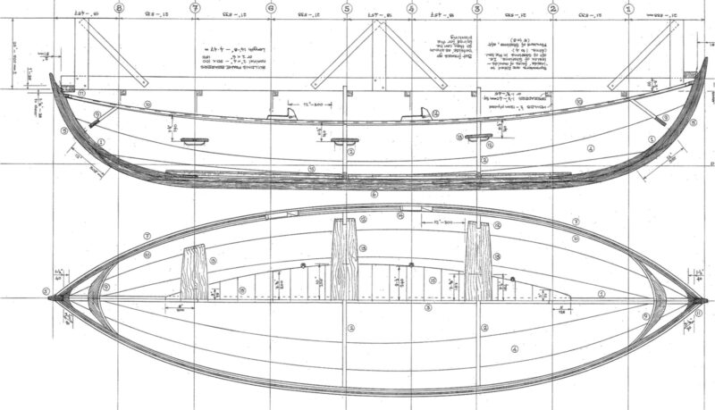 Profile drawings of the Elfyn faering design.