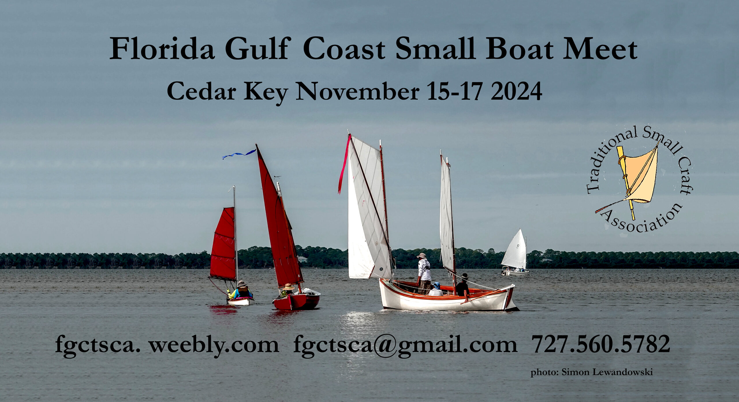 Florida Gulf Coast Small Boat Poster