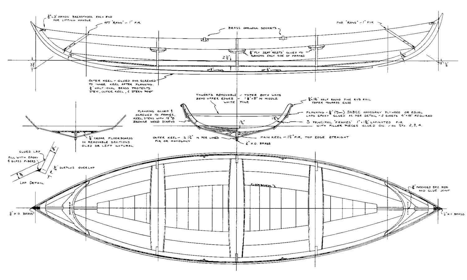 Shearwater design plans construction layout.