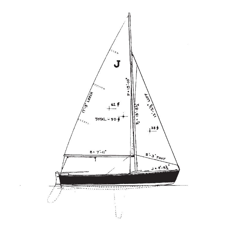 Line drawing of the Blue Jay-class sloop.