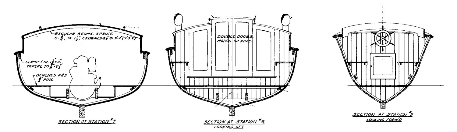 Body plans for the Zimmer utility launch design.