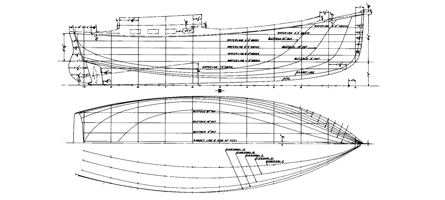 Construction drawings for the Zimmer utility launch design.