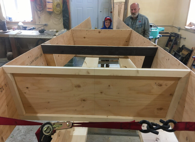 Mayfly 14 under construction