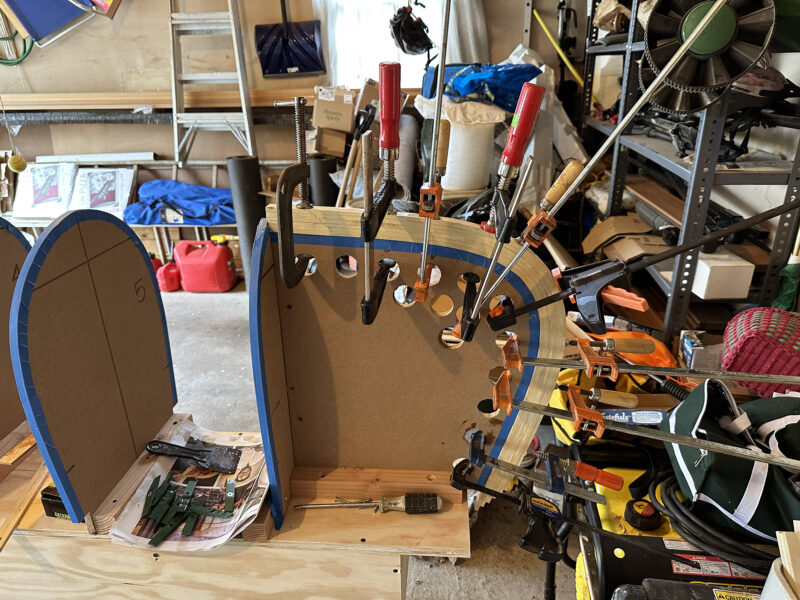 Bending the laminated stem for a Bob's Special.