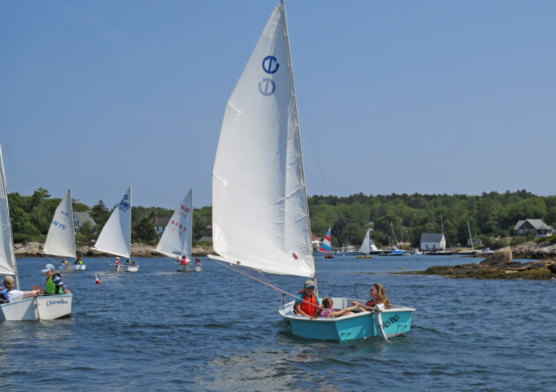 Fleet of Turnabouts and N-10 sailboats