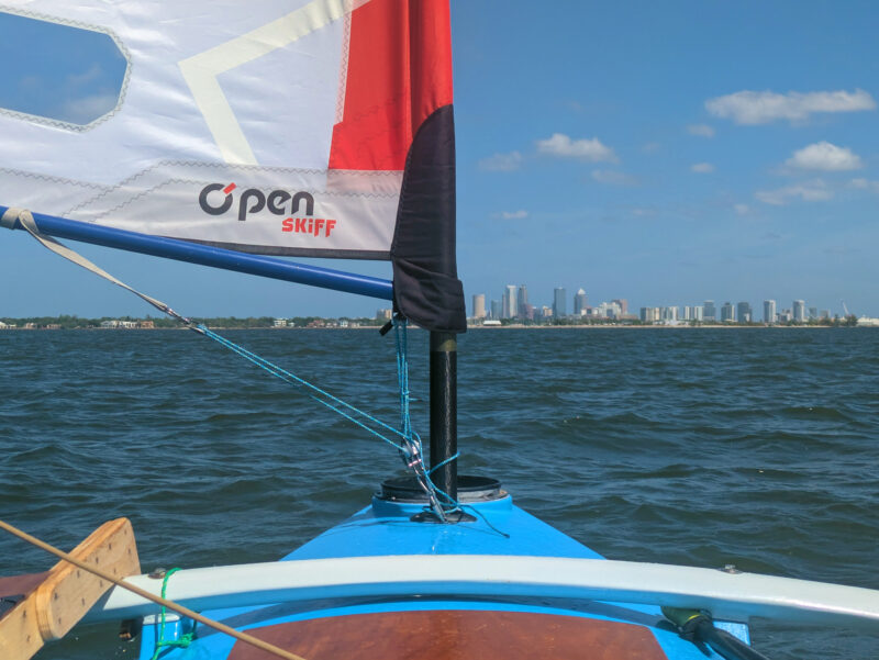 Approaching Tampa, Florida, under sail