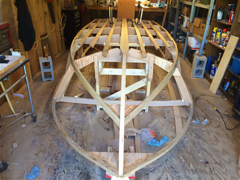 Glen-L Malahini in frame in workshop