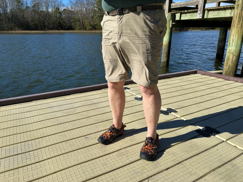 Columbia Silver Ridge pants as shorts