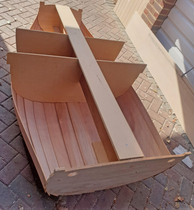 The Barrowboat under construction