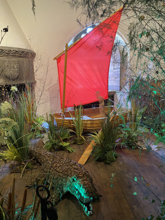 Barrowboat on display in Neverland.