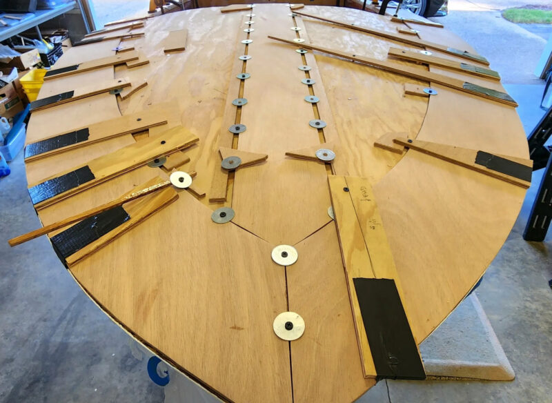Installing the deck on a Glen-L Squirt.