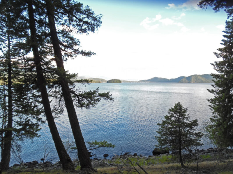 View of Four Mile Island in Priest Lake, Idaho.